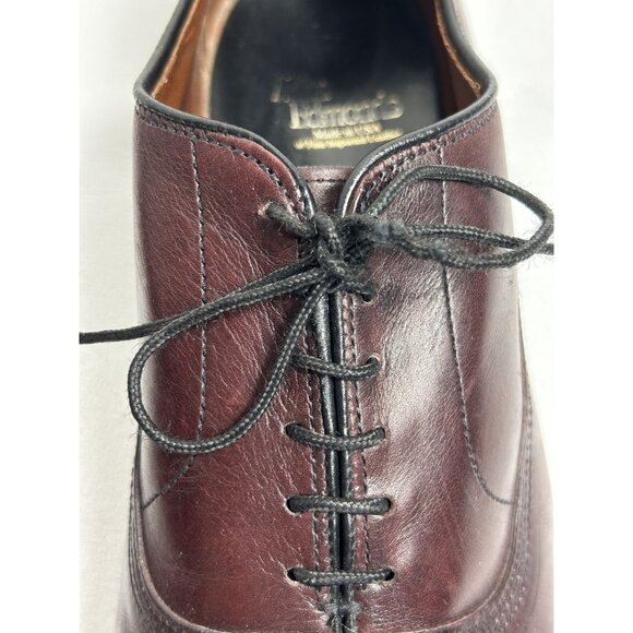 Men's Vintage Allen Edmonds Park Avenue Cap Toe Derby in Merlot - Sz 10.5D - Picture 4 of 9